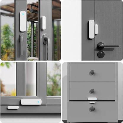 Door Chime, Door Sensor Chime When Door Opens, BITIWEND Door Entry Alarm for Business/Home/Office/Store, 600 FT Range, 32 Chimes 5 Adjustable Volume Door Ringer Alert 1Sensor + 1Receivers White