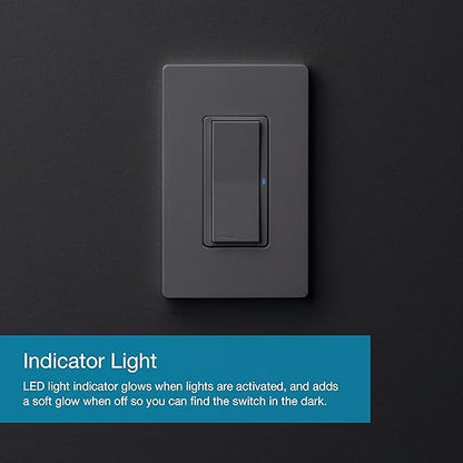 Lutron Claro Smart Light Switch for Caseta Lighting, for LED Lights, Fans, 5 Amp, Single-Pole/3-Way, Neutral Required, DVRF-5NSS-WH-9, White, 9 Pack