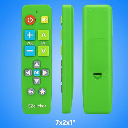Samsung Replacement TV Remote Compatible with Samsung TV's ONLY (Green) Big Button TV Remote Control, Simplified and Easy to Use (2xAAA Batteries not Included)