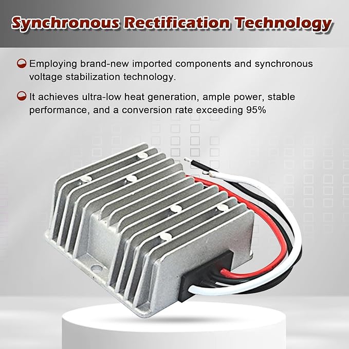 DC 12V Step Up to 24V Boost Converter 15A 360W DC Voltage Regulator Power Converter Waterproof Module Transformer for Golf Cart Club Car