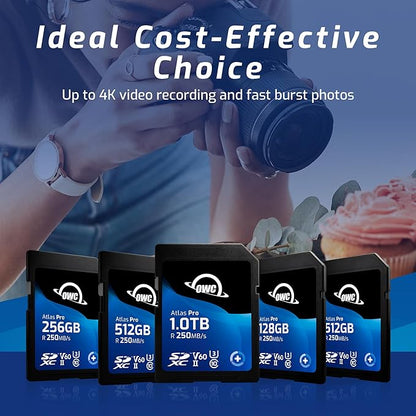OWC Atlas Pro 512GB SDXC UHS-II V60 Media Card