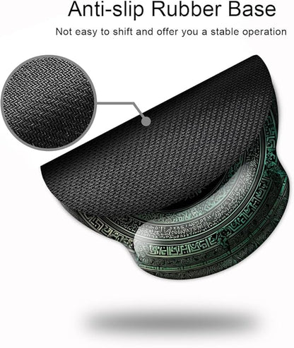 Ergonomic Mouse Pad with Wrist Support,Mouse Pad with Wrist Rest,Relieve Wrist Pain Mousepad Non-Slip Rubber Base,Mouse Pads for Desk,Computers,Laptop,Office,Home,Accessories Rug