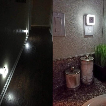Uigos LED Night Light Lamp with Smart Sensor Dusk to Dawn Sensor, Daylight White, 0.5W Plug-in, 6-Pack