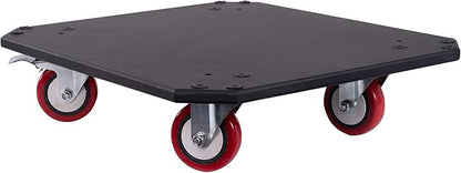 Sound Town Enhanced 1/2" (12mm) Plywood 10U PA DJ Pro Audio Rack/Road ATA Case with 11U Slant Mixer Top, 20’’ Rackable Depth and Casters, 10 Space Size, Pro Tour Grade (STMR-10UW)