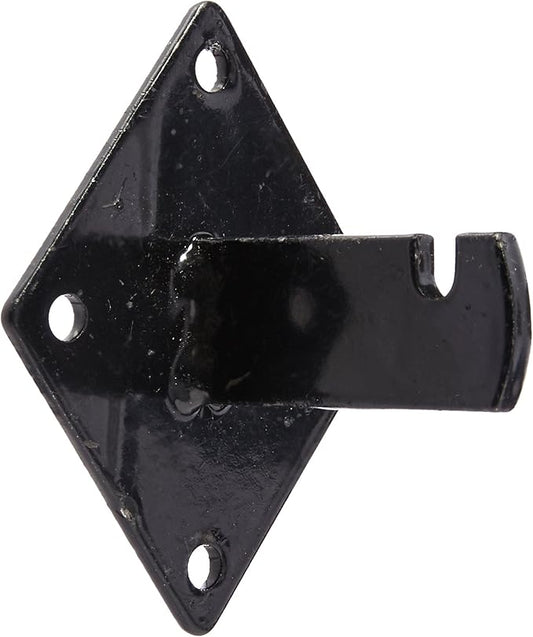 Gridwall Mount Brackets for Grid or Slatgrid Panels Box of 12 Pcs Black Color