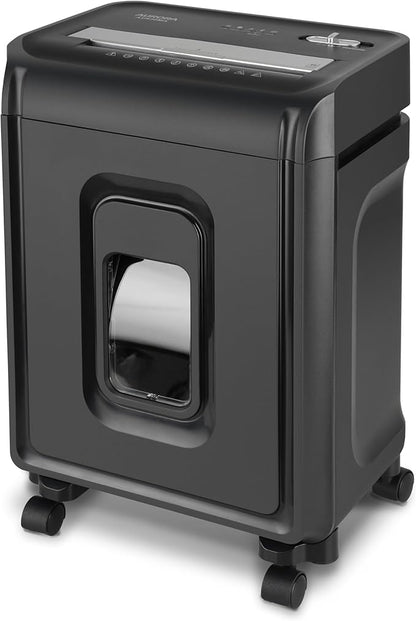 Aurora AU830MA High-Security 8-Sheet Micro-Cut Paper and Credit Card Shredder/ 20 Minutes/Security Level P-5