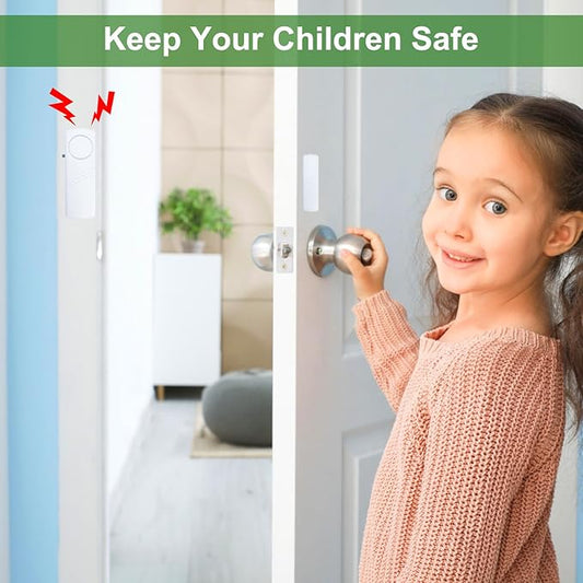 Door Window Alarm, 90dB Door Alarms Sensor for Kids Safety, Home Security, Door Window Burglar Alarm, Window Pool Alarms for Home, Apartments, Offices, Hotel Rooms (25pack)
