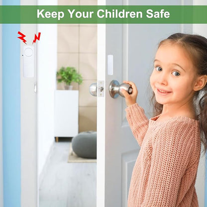 Door Window Alarm, 90dB Door Alarms Sensor for Kids Safety, Home Security, Door Window Burglar Alarm, Window Pool Alarms for Home, Apartments, Offices, Hotel Rooms (20pack)