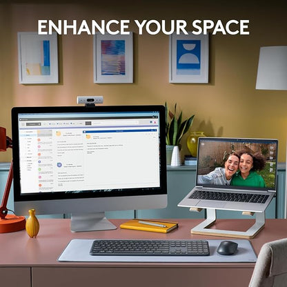 Logitech MK955 Signature Slim Wireless Keyboard and Mouse Combo, for Larger Hands, Quiet Typing and Clicking, Switch Across Three Devices, Bluetooth, Multi-OS, for Windows and Mac