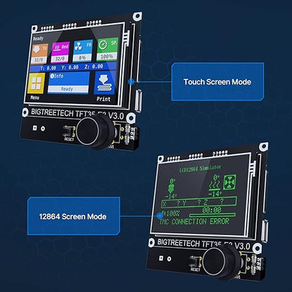 BIGTREETECH SKR Mini E3 V3.0 Control Board +TFT35 E3 V3.0.1 Touch Screen Display 32Bit Silent Board Integrated with TMC2209 UART Stepper Driver Compatible with Ender 3/5 Ender 3 Pro/V2 3D Printer