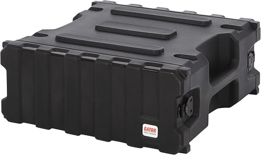 Gator Cases Pro Series Rotationally Molded 4U Rack Case with Standard 19" Depth, Made in USA (G-PRO-4U-19)