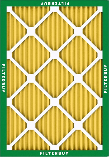 Filterbuy 23x23x1 Air Filter MERV 11 Superior Pet & Allergy Defense (2-Pack), Electrostatic Pleated HVAC AC Furnace Filters Replacement, Made in USA (Actual Size: 22.50 x 22.50 x 0.75)