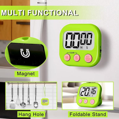 ZILLEEN Classroom Timer for Kids Teachers 6 Pack Digital Timers