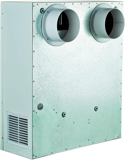 VENTS-US Micra 150 Kit – Ductless Wall Mount Ventilation Fan with Remote, Built-In Temperature Sensor & Mounting Kit - Circulates Fresh Air In, Stale Air Out Reducing Heating Costs