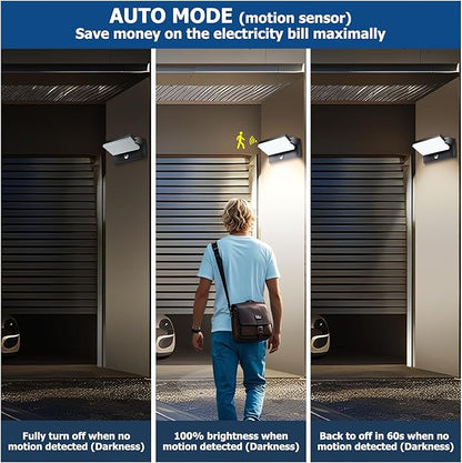rosykite Motion Sensor Outdoor Wall Pack Lights,40W Acrylic LED Porch Lights 360 °Rotation,Waterproof 5000K/4000K/6000K Exterior Flood Wall Sconce Light for Garage