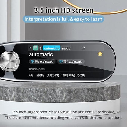 Translator Pen, Scanner Reader Pen 112 Languages OCR Digital Scanning Translation Pen Text-to-Speech Device, Reader Pen for Dyslexia, Text Excerpt, Photo Translation, Dictionay Pen for Students Adults