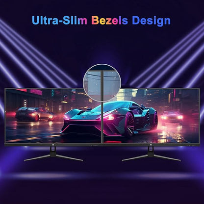 Z-Edge 27 inch Gaming Monitor, FHD 1080P 240Hz, Ultra-Fast MPRT 1ms Monitor, DCI-P3 99%, SRGB 120%, 8 bits, UG27PJ Frameless Bezel, 2X DP 1.4 Ports and 2X HDMI 2.0 Ports