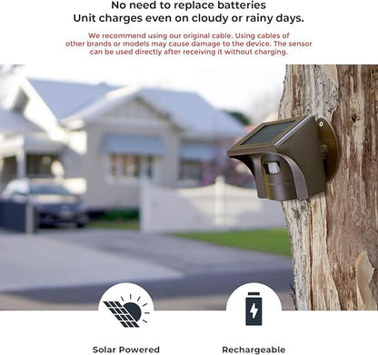 eMACROS Pro 3 Solar Driveway Alarm with App, 1/2 Mile Range, Wireless Outdoor Weatherproof Motion Sensor & Detector, Idea Gifts for Christmas