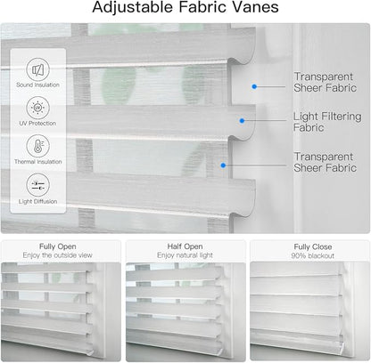 Tokblind Motorized Sheer Shade with Remote Control, Light Filtering Electric Roller Blinds Compatible with Alexa via Hub, Rechargeable Smart Window Shade Custom Size (Light Filtering Silver)