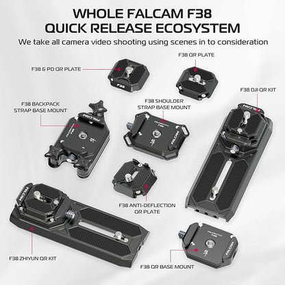FALCAM F38 Camera Quick Release Plate Compatible with Camera Clip V3 and F38 Backpack Clip (Plate Only) - 2465