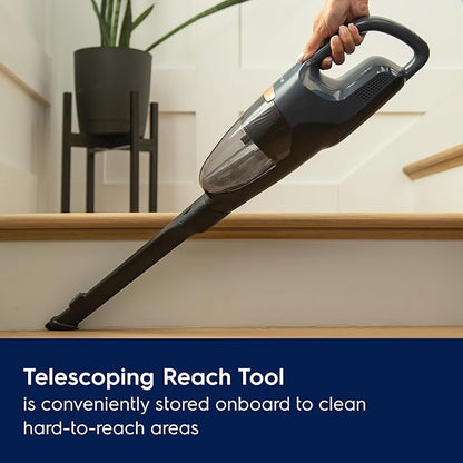 Electrolux WellQ7 Cordless 2-in-1 Vacuum with High Suction Power and 5-Step Filtration System, 50-Minute Run Time, 2 Power Modes, Denim Blue