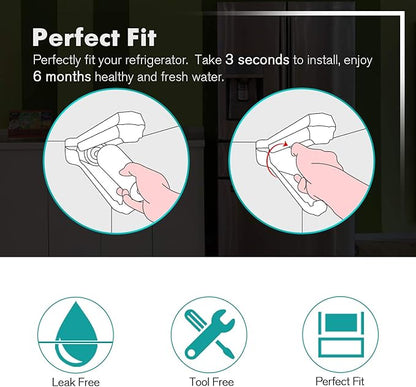 ICEPURE PLUS NSF/ANSI 53 Certified UKF8001 Refrigerator Water Filter, Compatible with Maytag UKF8001, UKF8001AXX, UKF8001P, Whirlpool 4396395, 469006, EDR4RXD1, EveryDrop Filter 4, Puriclean II, 1PACK