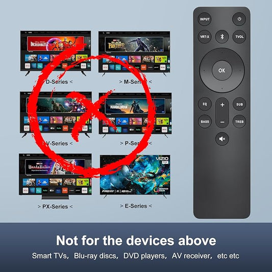 for VIZIO-Soundbar-Remote, Replacement for VIZIO 5.1/2.1 Home Theater Sound Bar，for M/V/P Series Home Audio Sound System