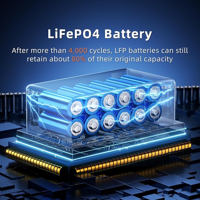 IEE SP5000 Solar Generator with 1x400W Solar Panel,120/240V Dual Voltage 5000W(Peak 9000W) 5120Wh LFP Battery Power Station,Fast Charging APP Control for Home Use,Emergencies,RVs.
