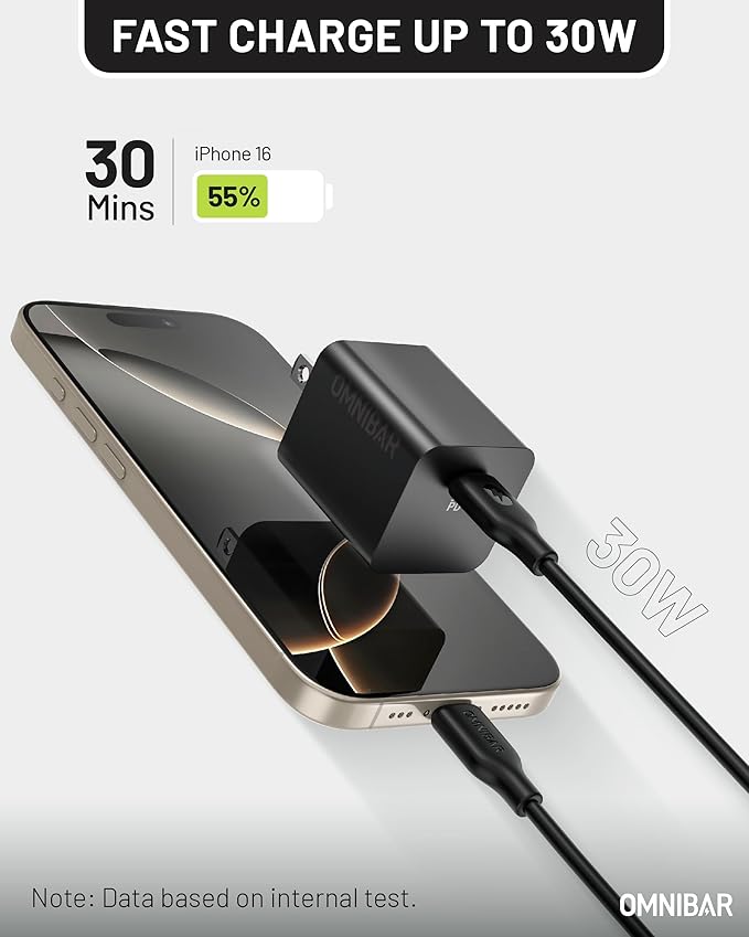 30W USB C Charger,GaN Fast Wall Charger Block,PD3.0 PPS USB-C Power Adapter for Google Pixel 9/9 Pro/9 Pro XL/8/8a/8 Pro/iPhone 16/15/14/13 and More Series, Galaxy, iPad, Compatible with MagSafe