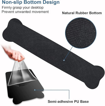 Keyboard Wrist Rest + Mouse Pad Wrist Support Set with Coasters, Non-Slip PU Base Ergonomic Mousepad for Home Office Working Studying Easy Typing & Pain Relief, Bible Verse Phil 4:13