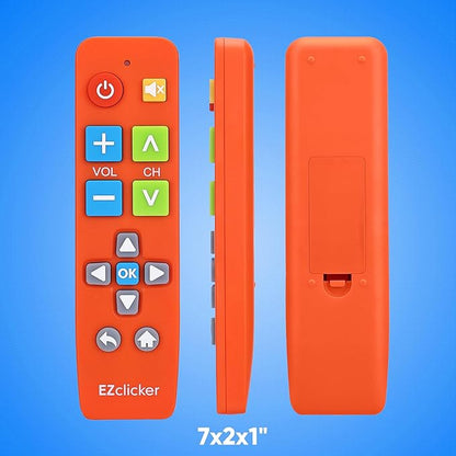 Samsung Replacement TV Remote Compatible with Samsung TV's ONLY (Orange) Big Button TV Remote Control, Simplified and Easy to Use (2xAAA Batteries not Included)