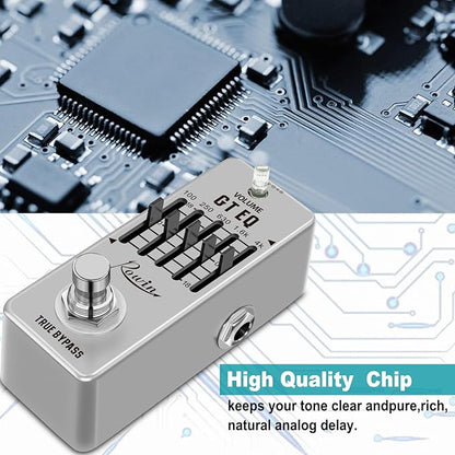 Rowin Guitar Equalize Effect Pedal EQ Add or Take Away Specific Bands Tune Parameters of Sound