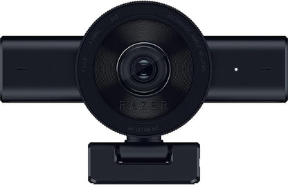 Razer Kiyo V2 Streaming Webcam: 4K 30 FPS, 1080p 60 FPS - AI Powered Auto-Framing - Built-in Microphone - Ultrawide Angle Lens - Privacy Cover - Works with OBS, Xsplit, Discord, Zoom, Teams - Black