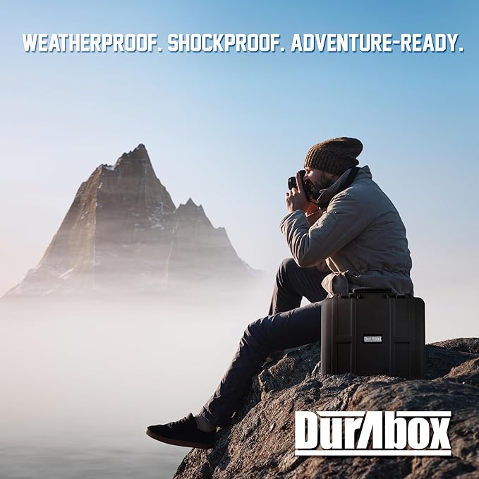 All Weather Hard Case 19 x 17 x 8” - TSA Approved Hard Shell Travel Case with Customizable Foam for Cameras, Lenses, Laptops, Electronics, Guns, Pistols and Other Gear