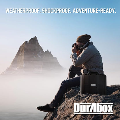 All Weather Hard Case 19 x 17 x 8” - TSA Approved Hard Shell Travel Case with Customizable Foam for Cameras, Lenses, Laptops, Electronics, Guns, Pistols and Other Gear