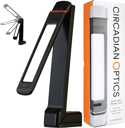 Circadian Optics Lumos 2.0 Bright Light Therapy Desk Lamp | As Seen On Shark Tank | Ultra Powerful 10,000 LUX Brightness | 5500K Color Mimics Noon Day Sun | Improve Your Mood, Sleep, Energy & Focus
