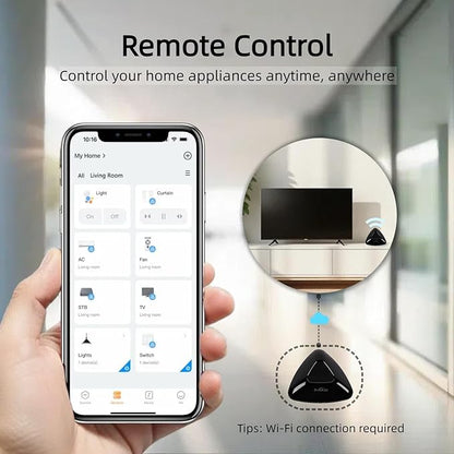BroadLink Universal IR/RF Remote RM MAX, Wi-Fi & BLE Smart Hub for TV/AC/Blinds, Voice Control, Compatible with Alexa & Google Assistant, Local Control & Fast Setup