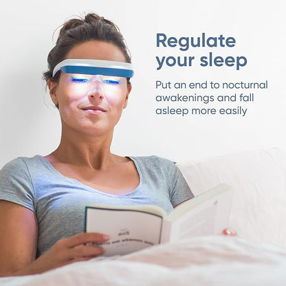 luminette 3 Light Therapy Glasses - Wearable Light Therapy Lamp - Natural Relief for Sleep Problems, Seasonal Mood Disorders & Jet lag - Portable Daylight Lamp - 300,000 Satisfied Users (Blue)