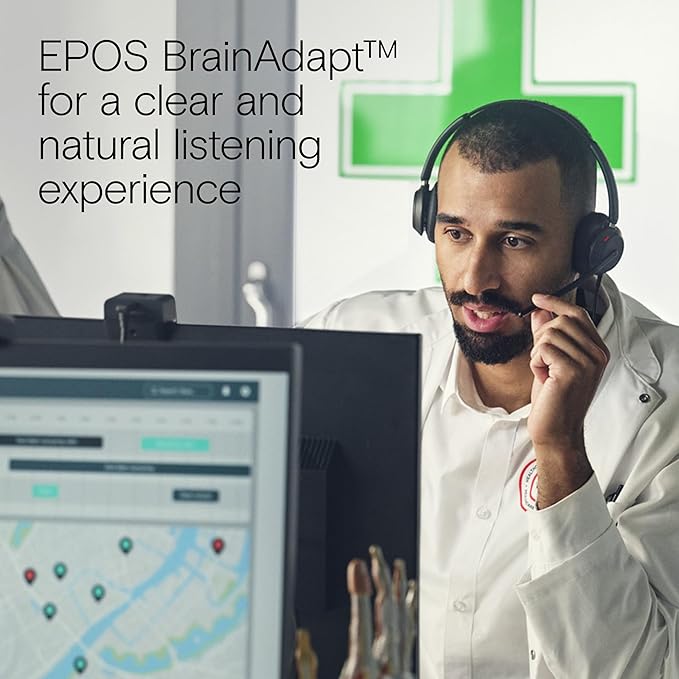 EPOS Impact 730T Mono Wired USB C and USB A Headset for PC with Noise-Canceling Mic, Microsoft Teams Certified, in-Line Controls, Comfortable Fit, Ideal for Office Calls, Remote & Hybrid Work
