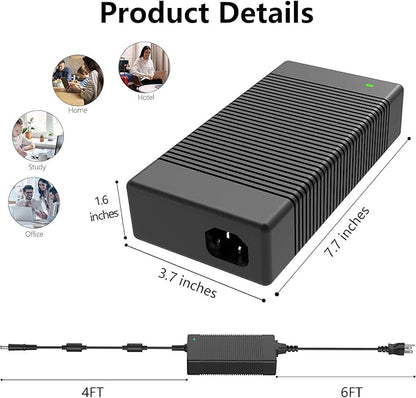 330W 16.92A 19.5V LA330PM190 AC Charger for Dell G15 G16 5530 7630 7620 Alienwar Area-51m X51 M18x X17 M17 DA330PM190 DA330PM111 LA330PM160 Gaming Laptop Power Supply Adapter Cord