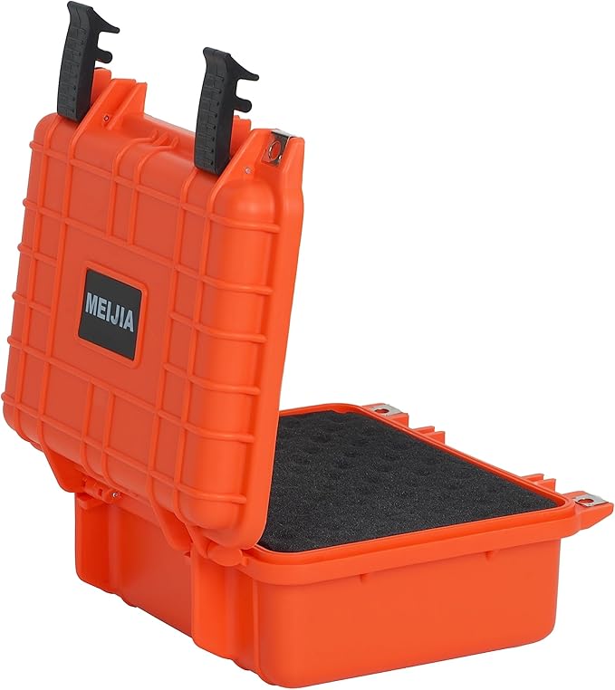 MEIJIA Portable All Weather IP67 Waterproof Protective Case,Hard Camera Case,Dry Case with Customizable Foam,Fit Use Of Drones,Camera,Equipments,10.62 x9.68x4.87inches