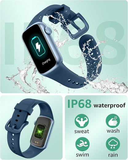 IMFRCHCS Fitness Tracker,Smart Watch with 1.47" Touch Display,137+Sport Modes Fitness Watch with Heart Rate Sleep Monitor, Step Counter,IP68 Waterproof Activity Trackers for Women Men
