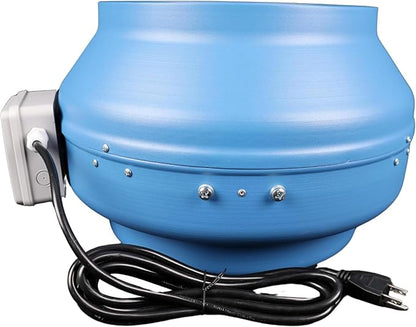 VENTS-US VKM 305-12" Inline Duct Fan with Metal Casing (740 CFM) Boosts Airflow Through Long or Complex Duct Runs