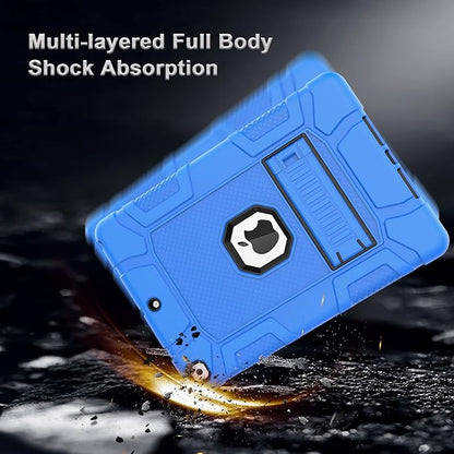 Rantice iPad 9th Generation Case, iPad 8th Generation Case, iPad 7th Generation Case, Hybrid Shockproof Rugged Drop Protection Cover with Kickstand for iPad 10.2'' (Blue+Black)