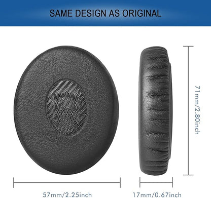 Ear Pads Replacement for Bose On-Ear 2 Headphones, GVOEARS Ear Cushion Pad for Bose OE2 / OE2i / SoundTrue/SoundLink OE Wireless Headphones, Durable & Longer Lasting (Black Pad)