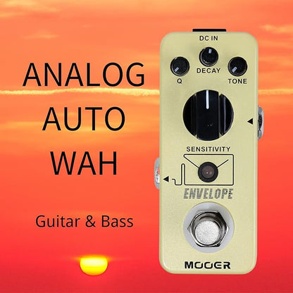 MOOER - Analog envelope filter, dynamic automatic Wah pedal, exaggerated funk, subtle and sensual, static frequency filter effects for guitar and bass.