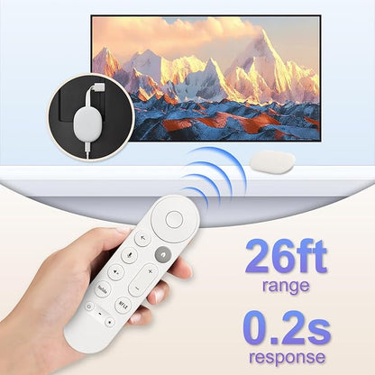 Voice Replacement Remote Control for Chromecast-Google-TV 4K/HD, for Google-TV-Streamer-Remote 4K