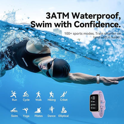 Enfit Fitness Trackers,Smart Watch with 1.47"Color Screen,100+Sport Modes Fitness Watch with Heart Rate Sleep Monitor, Pedometer Step Counter Watch, 3TAM Waterproof Activity Trackers for Women Men,LP