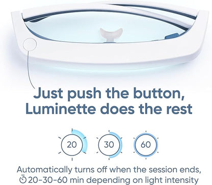 luminette 3 Light Therapy Glasses - Wearable Light Therapy Lamp - Natural Relief for Sleep Problems, Seasonal Mood Disorders & Jet lag - Portable Daylight Lamp - 300,000 Satisfied Users (Blue)