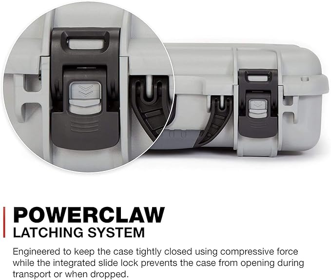 Nanuk 910 Waterproof Hard Case with Foam Insert - Silver